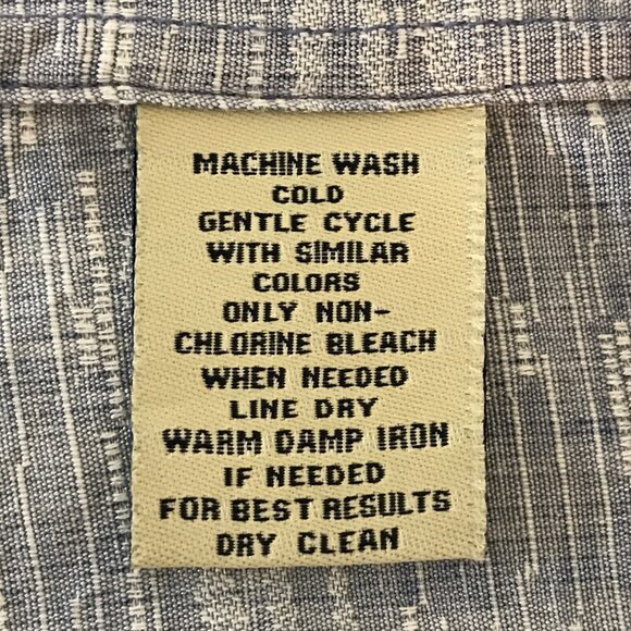 Yesterdays Sportswear Men's X-Large Blue Silk Short Sleeve Button Up Loop Collar - Picture 8 of 8